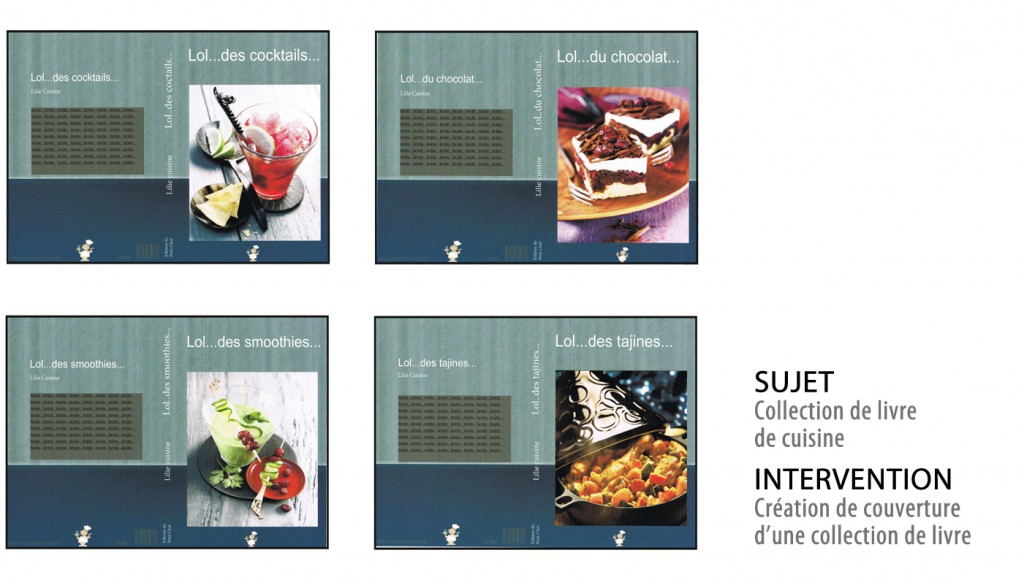 collection de livre de cuisine